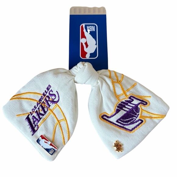 LELE SADOUGHI x LA LAKERS BASKETBALL NBA IVORY CLIP BOW BARRETTE w/BAG FAN NWT main image 12